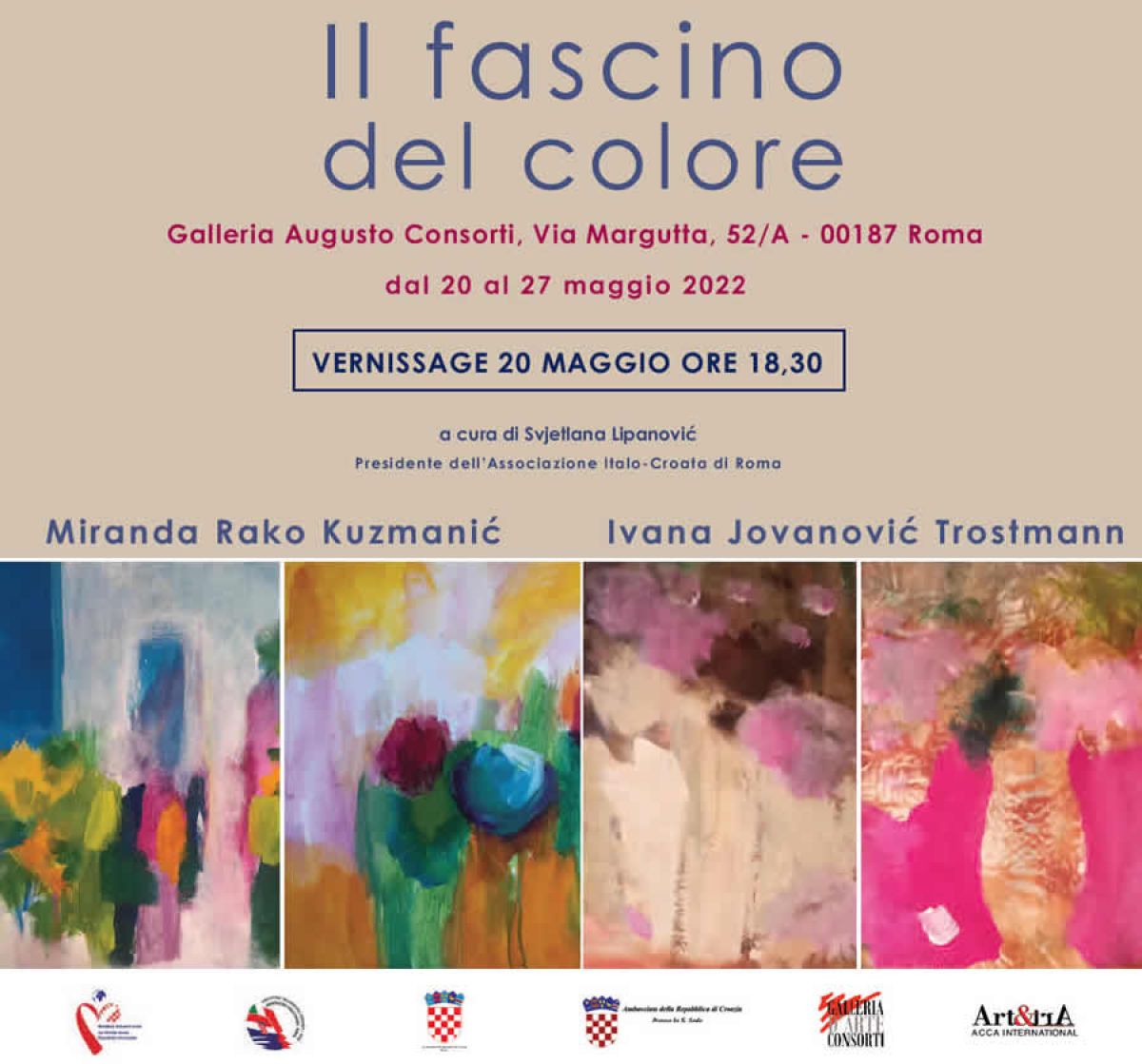 La mostra “Il fascino del colore” di Miranda Rako Kuzmanić e Ivana Jovanović Trostmann