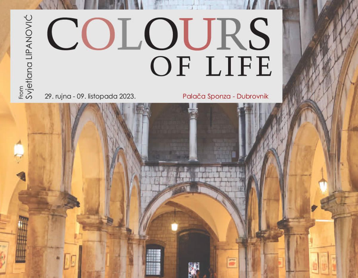 Mostra internazionale &quot;Colours of life&quot;, gli artisti croati, italiani, argentini espongono al Palazzo Sponza a Dubrovnik
