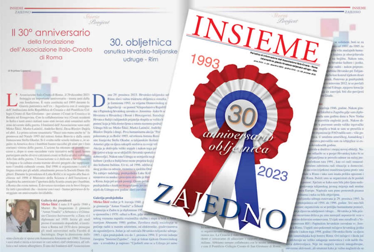 Objavljen je dvojezični časopis “Insieme/Zajedno” br.58