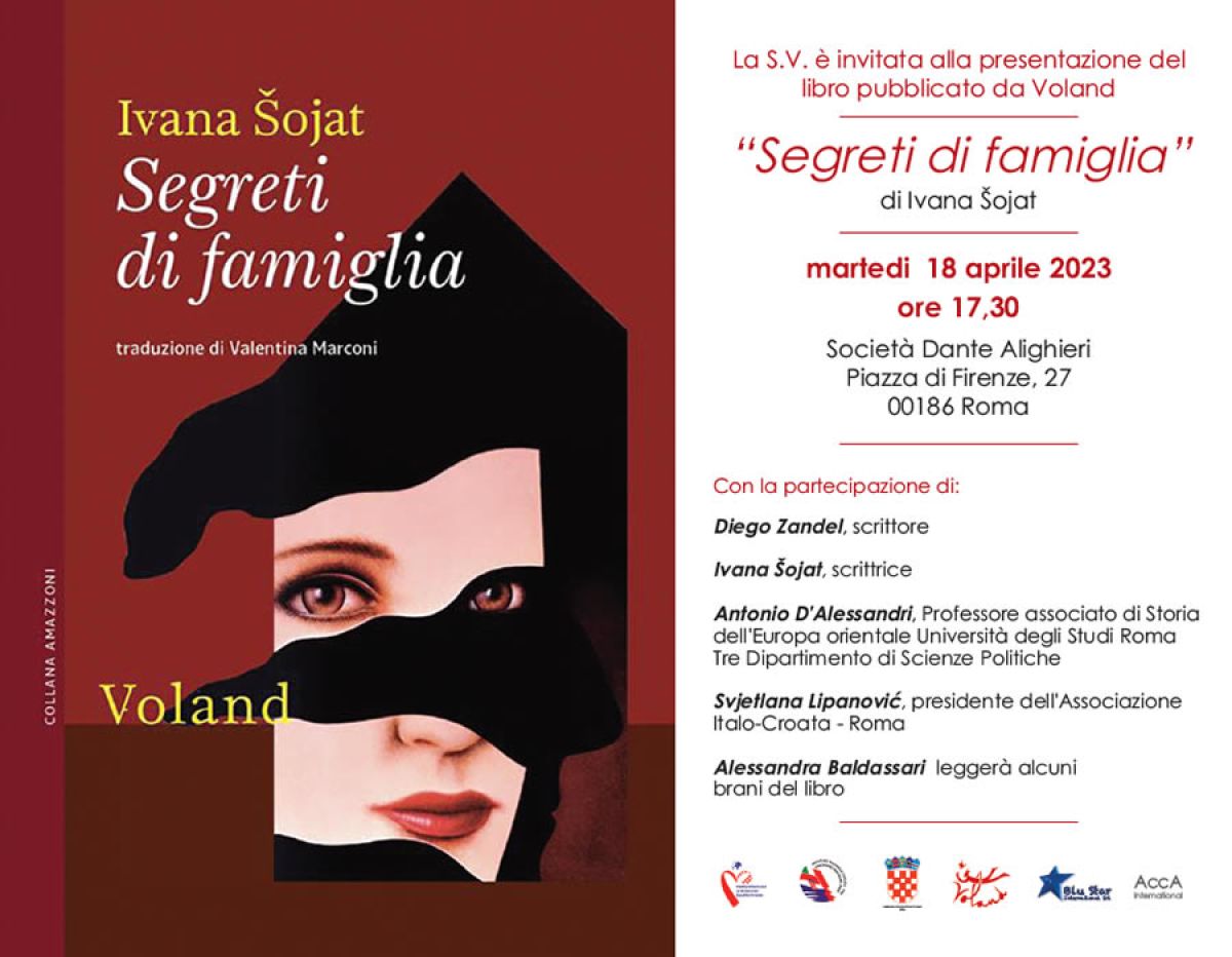 Invito alla presentazione del libro &quot;I segreti di famiglia&quot; di Ivana Šojat