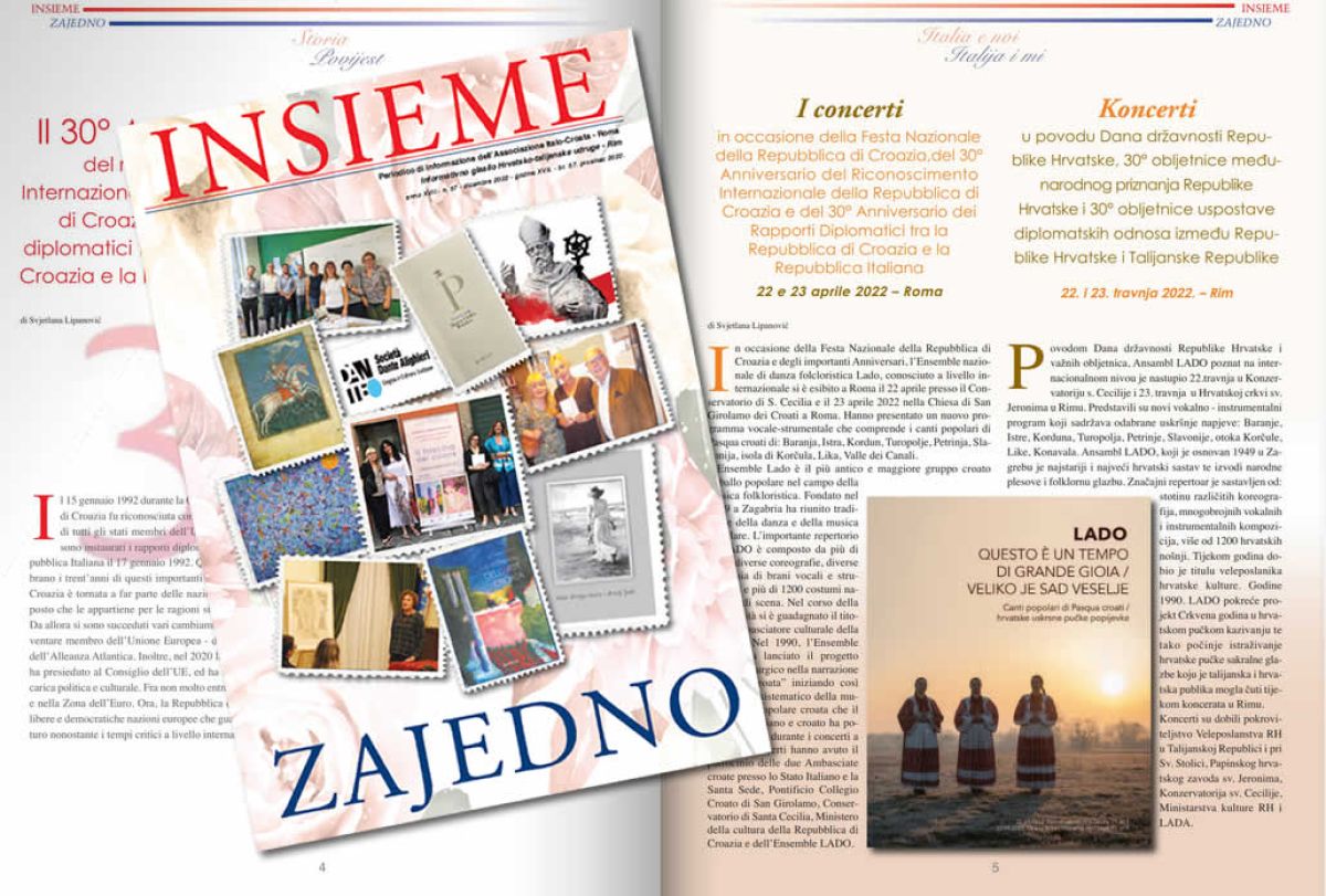 Pubblicata rivista bilingue “Insieme/Zajedno” n.57