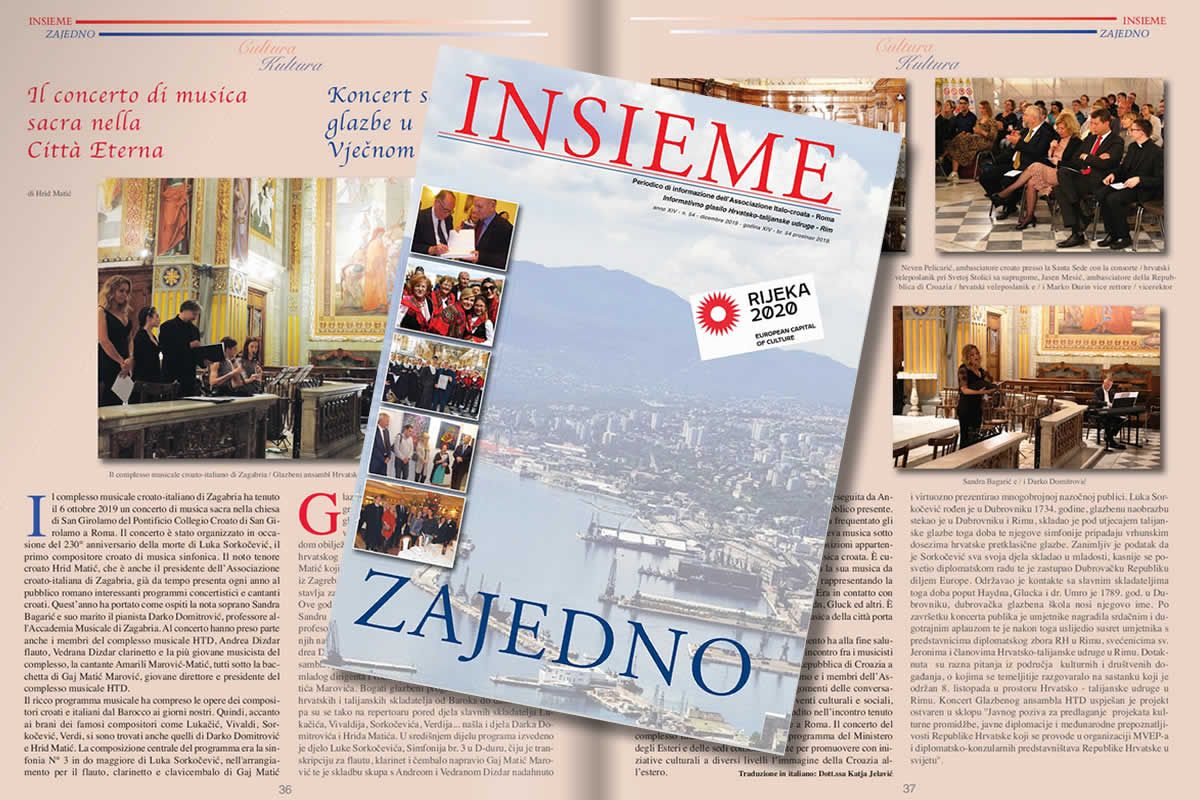 Objavljen je časopis «Insieme/Zajedno» br.54